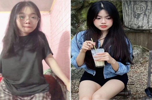 Nhìn em gầy mà cặp vú to